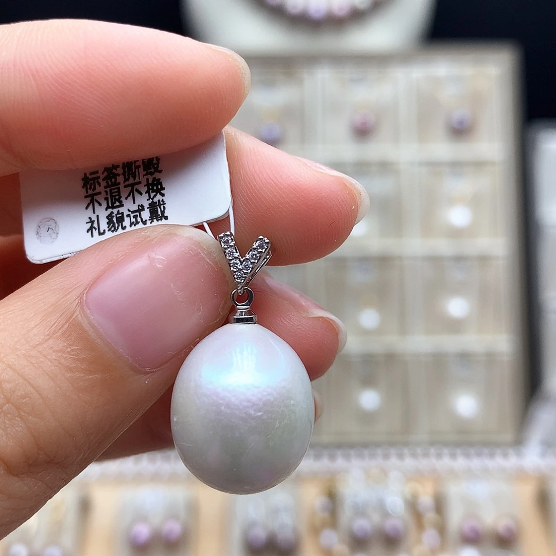颈饰合金淡水珍珠