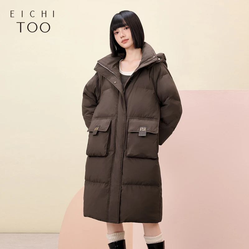 A爱居兔羽绒服女2024年冬季新款经典时尚面包服EWRAJ4P023A