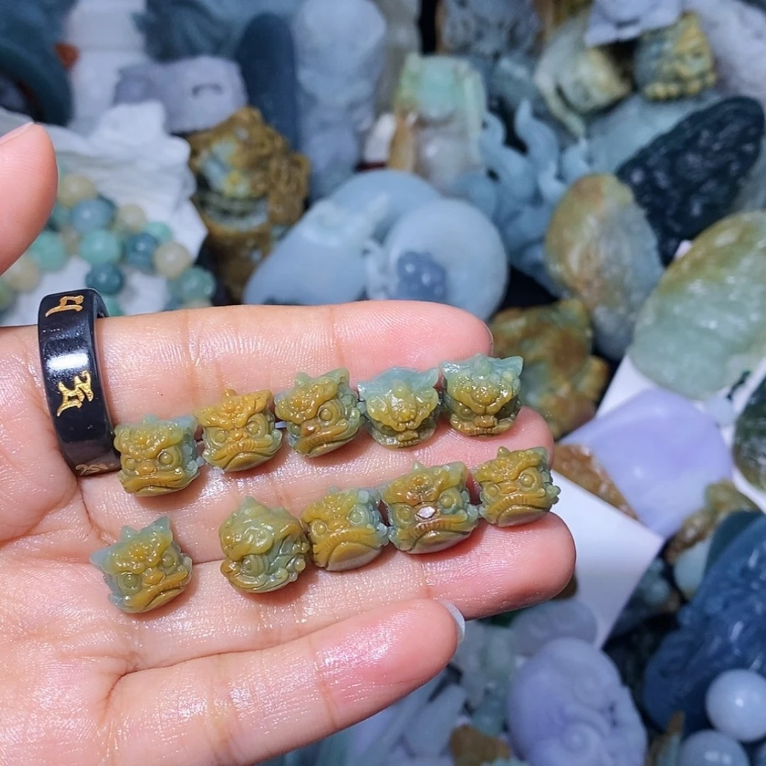 【闪购商品】未镶嵌定制翡翠半**风翡翠