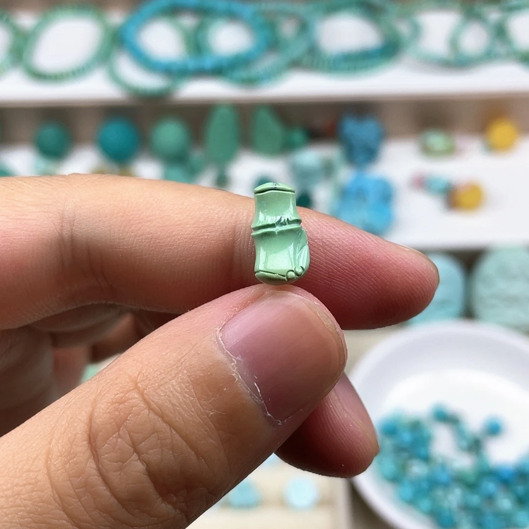 绿松石未镶嵌珠子