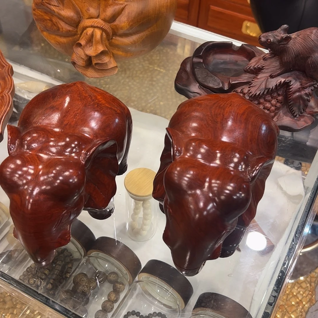 缅甸花梨手工雕刻