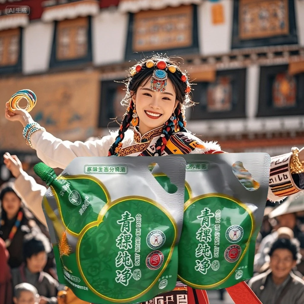 贵兆德52°贵兆德青稞纯净酒500ml*1袋雪域纯净藏地精华52度500ml