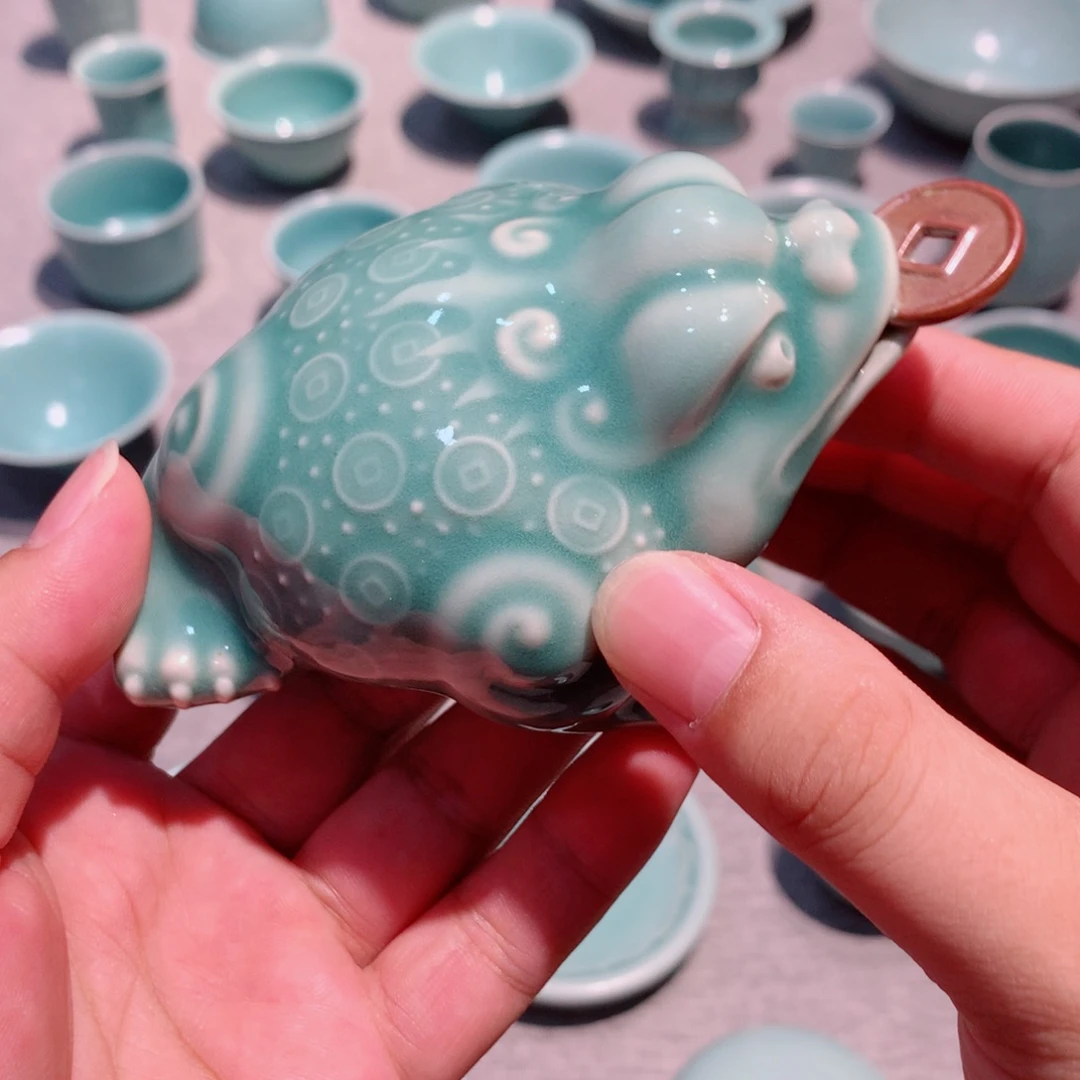 梆***拳龙泉青瓷茶具杯子
