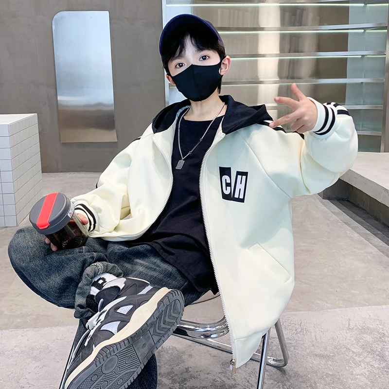 儿童装男童春装棒球服外套2025新款春秋款中大童男孩春季帅气衣服