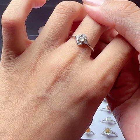 翡翠戒指未镶嵌天然翡翠A货