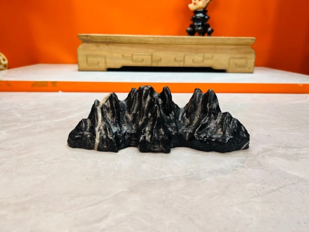灵璧石山峰造型家居鱼缸造景观赏摆件23 7 6