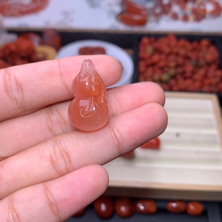 梦***瑶未镶嵌南红南红玛瑙葫芦1