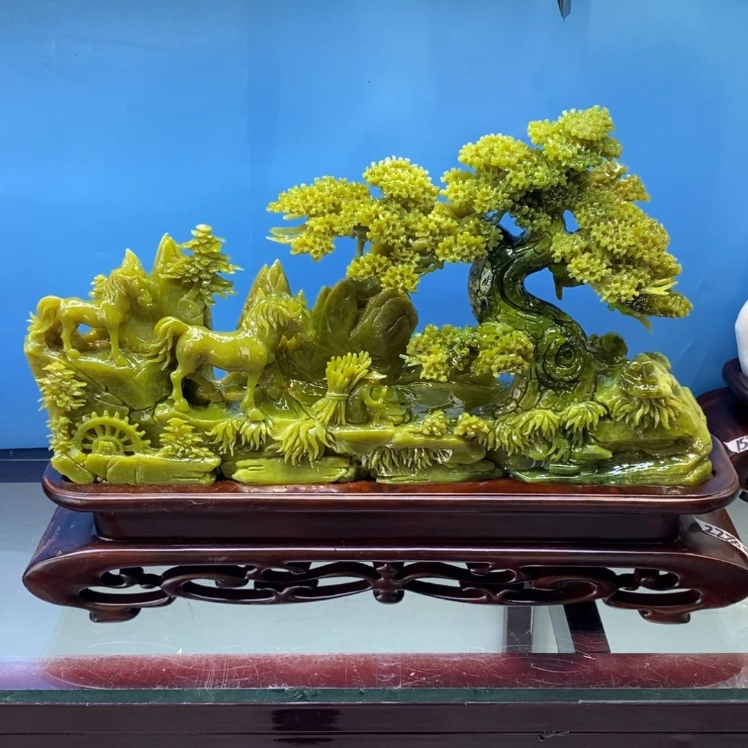 【闪购商品】玉冰*•家居摆件手工雕刻