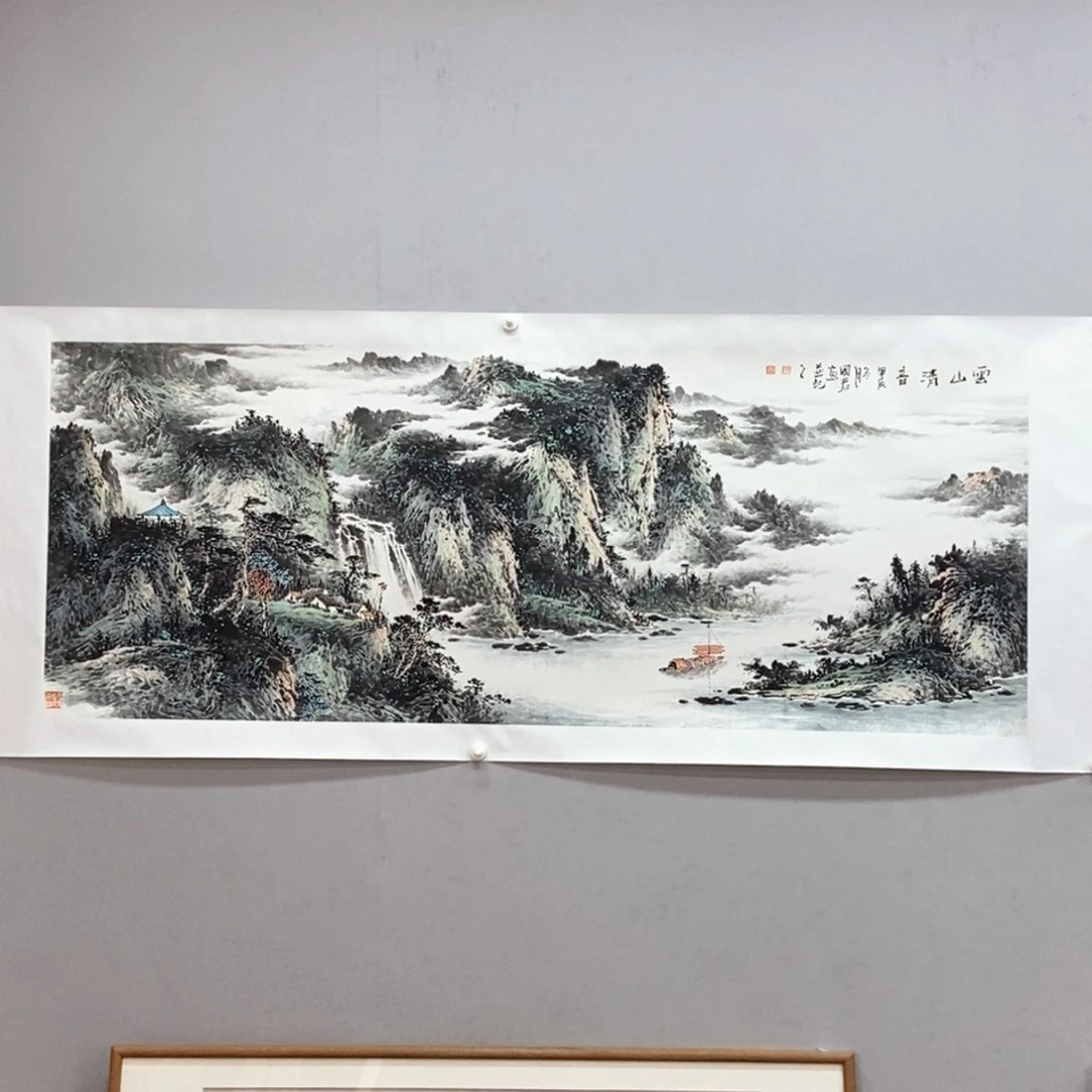 国画韦国春小六尺真人真品