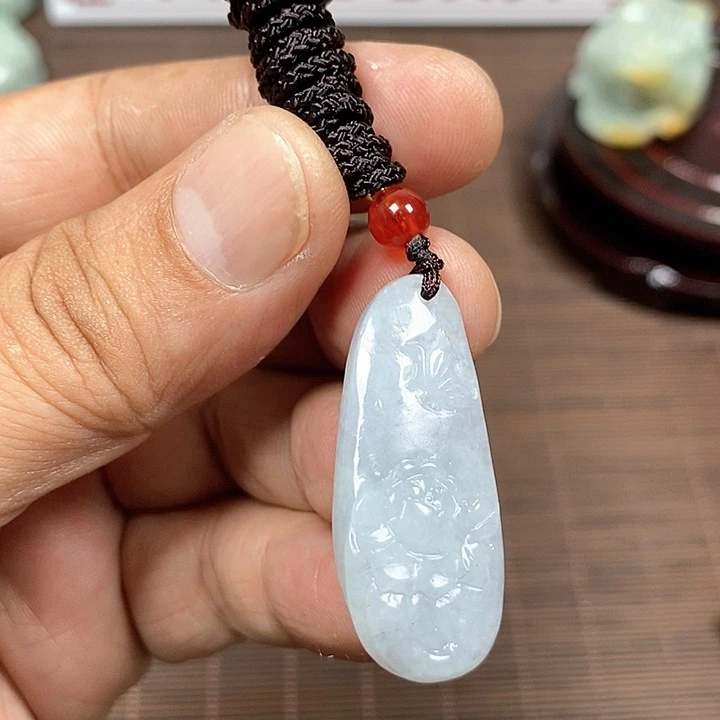 颈饰未镶嵌翡翠天然翡翠玉A货配证书
