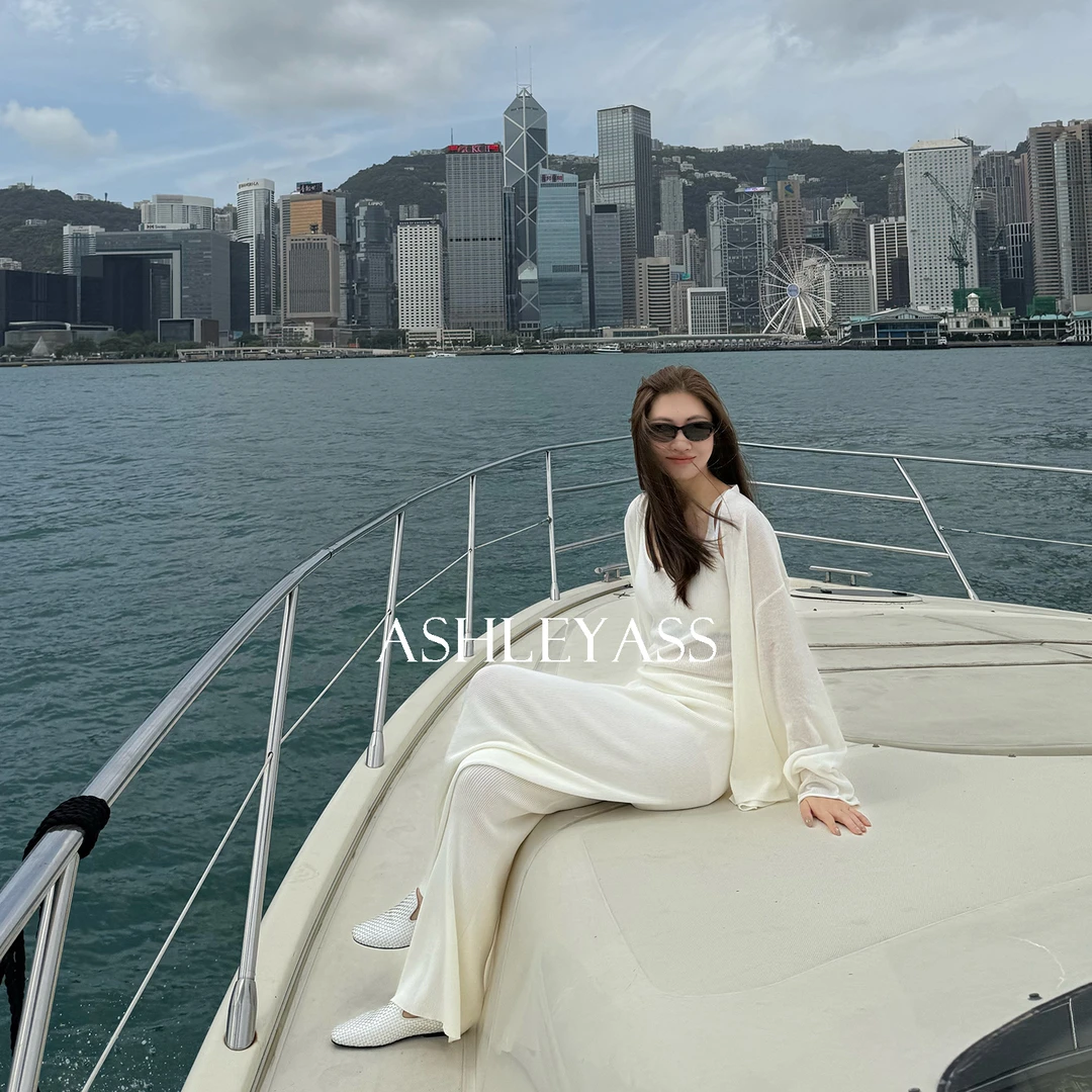 【ASHLEYASS】“冰丝四件套”14针坑条设计师简约时尚套装LST250454Y