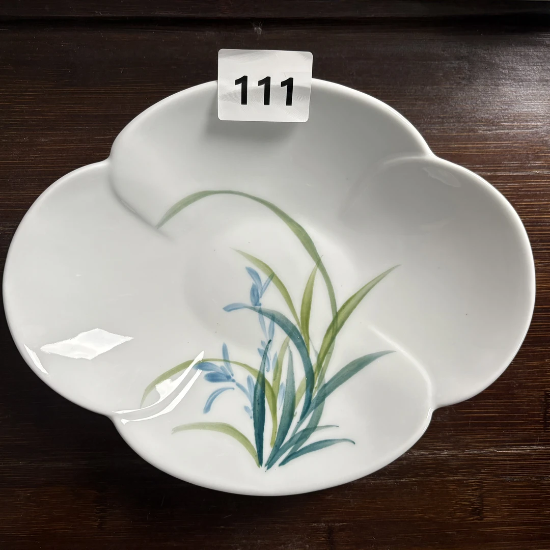 景德镇手绘釉中彩（食品级）釉下彩云朵盘菜盘餐具陶瓷盘子111