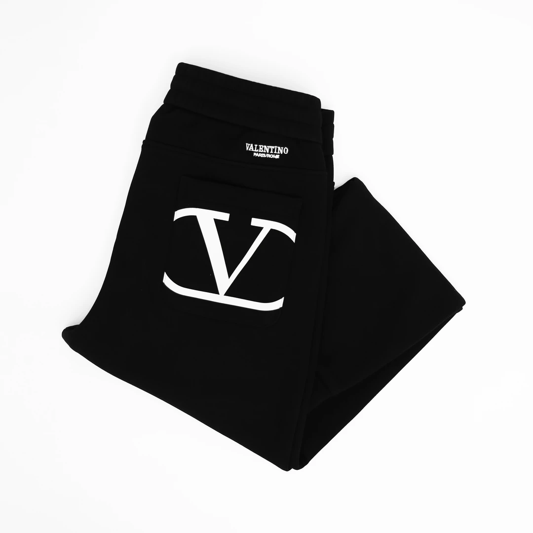 厚款黑色男款秋冬季外穿休闲裤几何图案针织秋冬长裤运动时尚F622