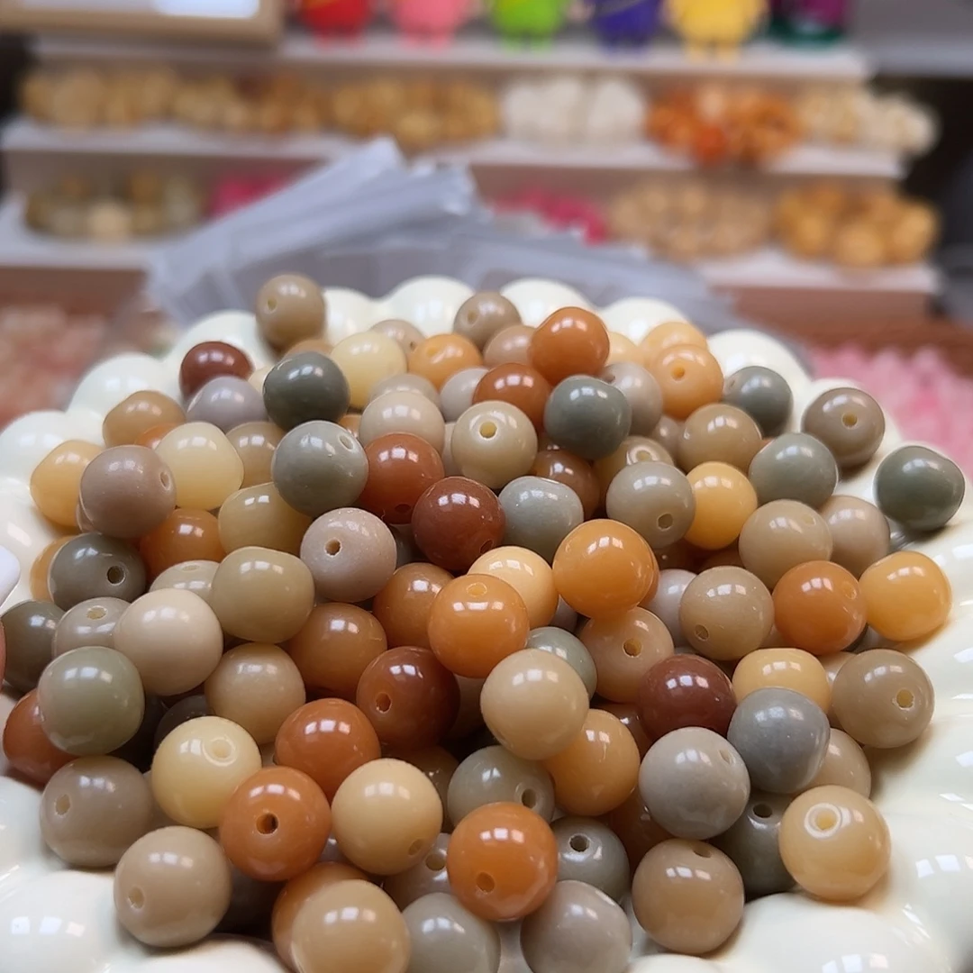 手串菩提根/象牙果卡12唐三彩苹果130颗