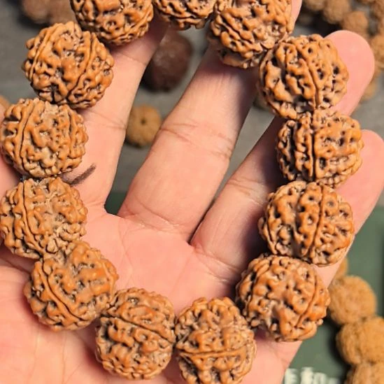 金刚菩提手串制**处原生态的大金刚手串，21左右，高油高密