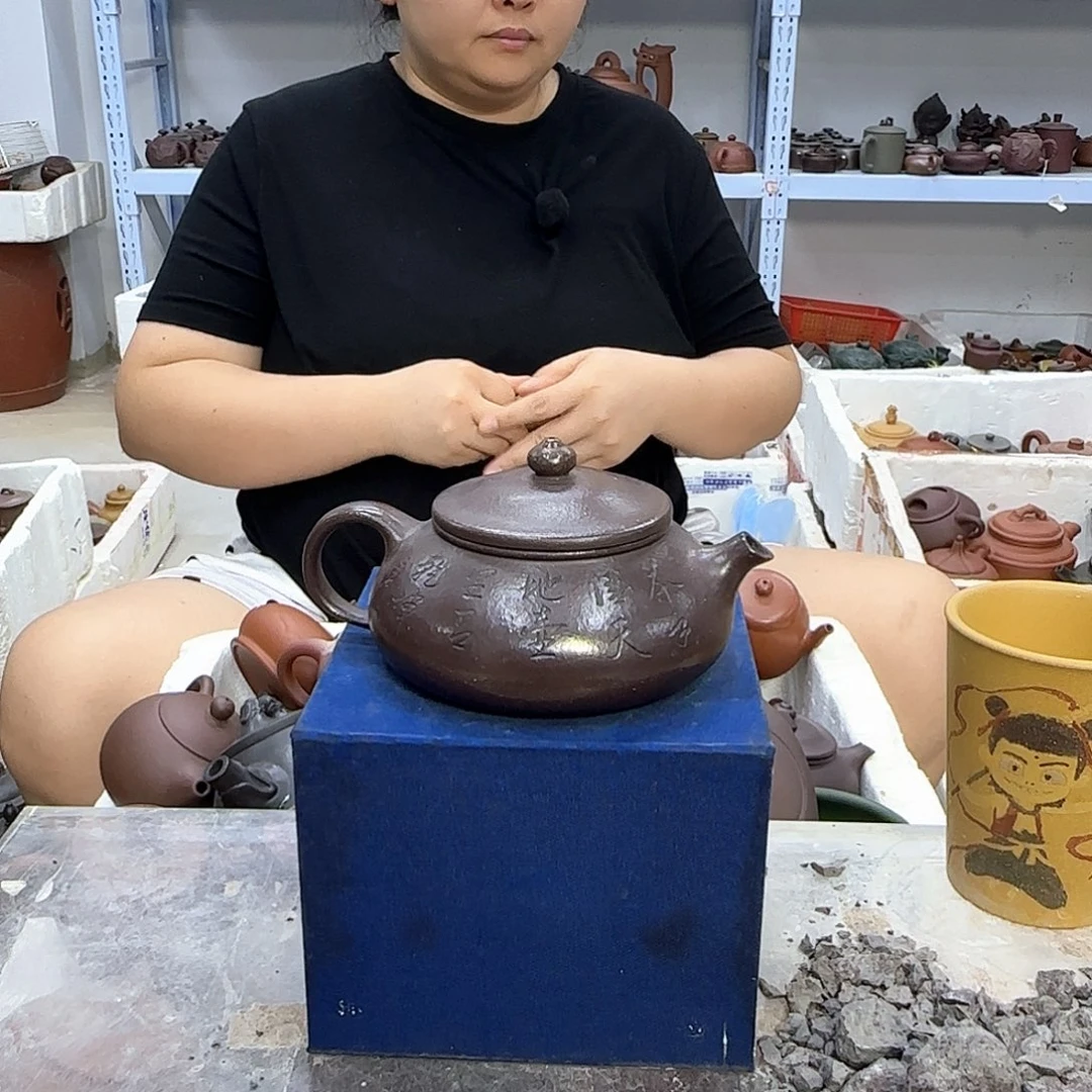 茶壶紫砂宜兴紫砂壶壶瑕疵处理