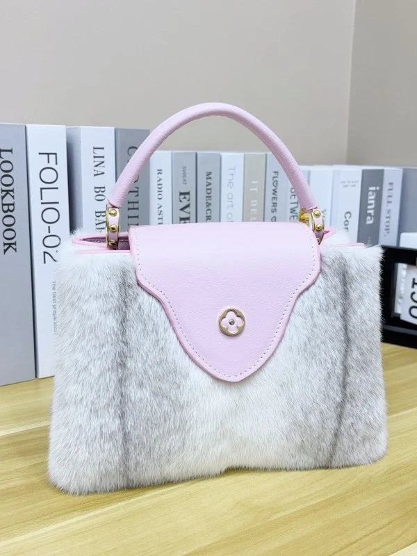 纹简约风手工单肩链条手提包女士韩版女生潮流学生小清新