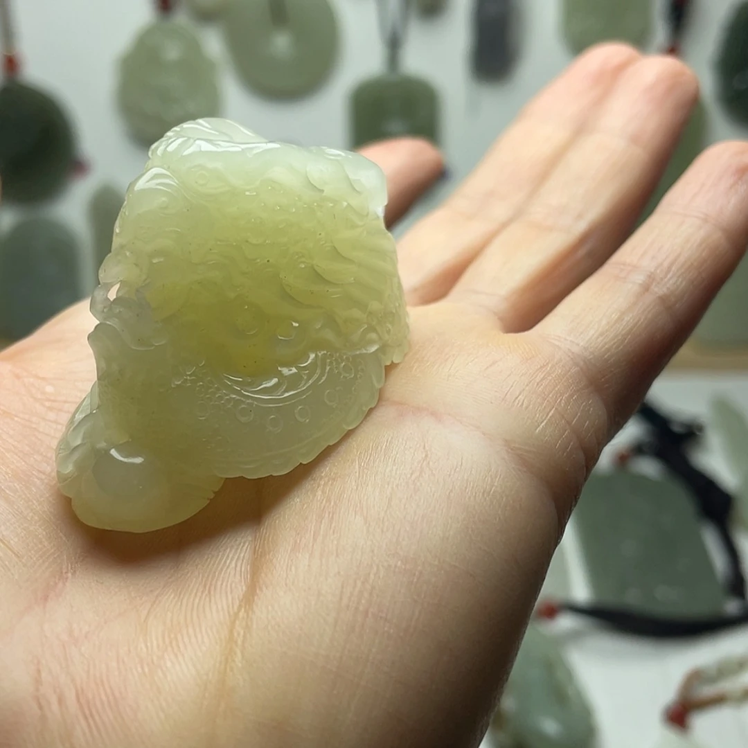 【闪购商品】精品高货黄口龙把件