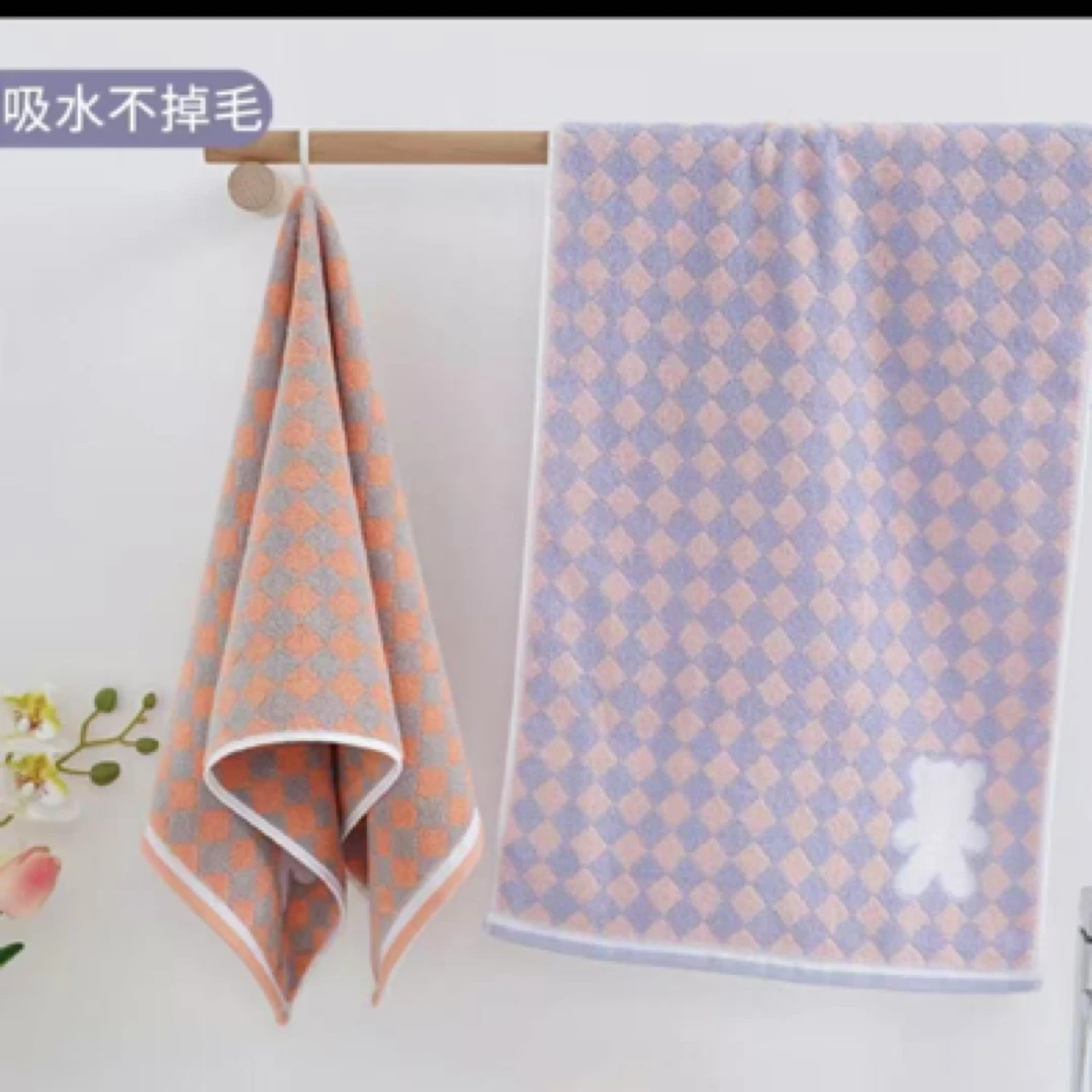 纯棉吸水毛巾童巾 不掉毛不掉絮 柔软亲肤成人毛巾童巾