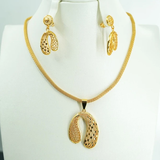 钛钢项链 TJ123 项链戒指两件套首饰套装