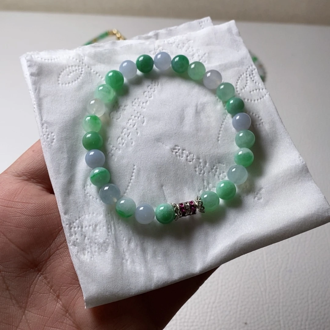定制翡翠未镶嵌缅甸翡翠a货卡7.6
