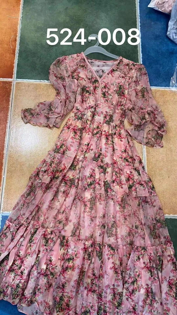 【2025-瑶瑶-三五】重磅100桑蚕丝连衣裙524-008