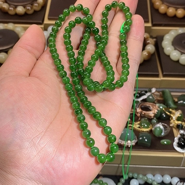 【闪购商品】项链未镶嵌和田玉（碧玉）