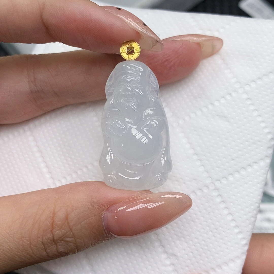 颈饰18K金镶嵌翡翠