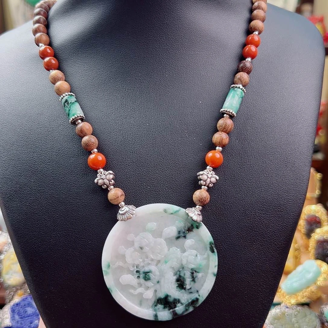 天然辰砂原创项链