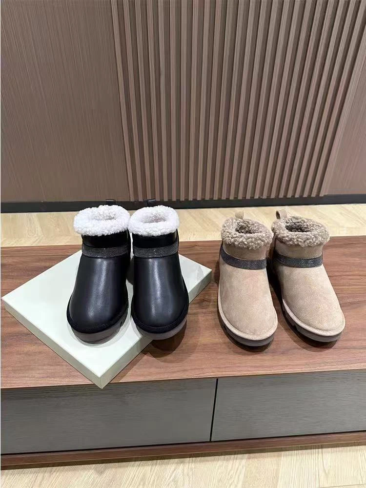 2025新款女鞋（bc靴子）女款时尚百搭加绒加厚保暖冬季