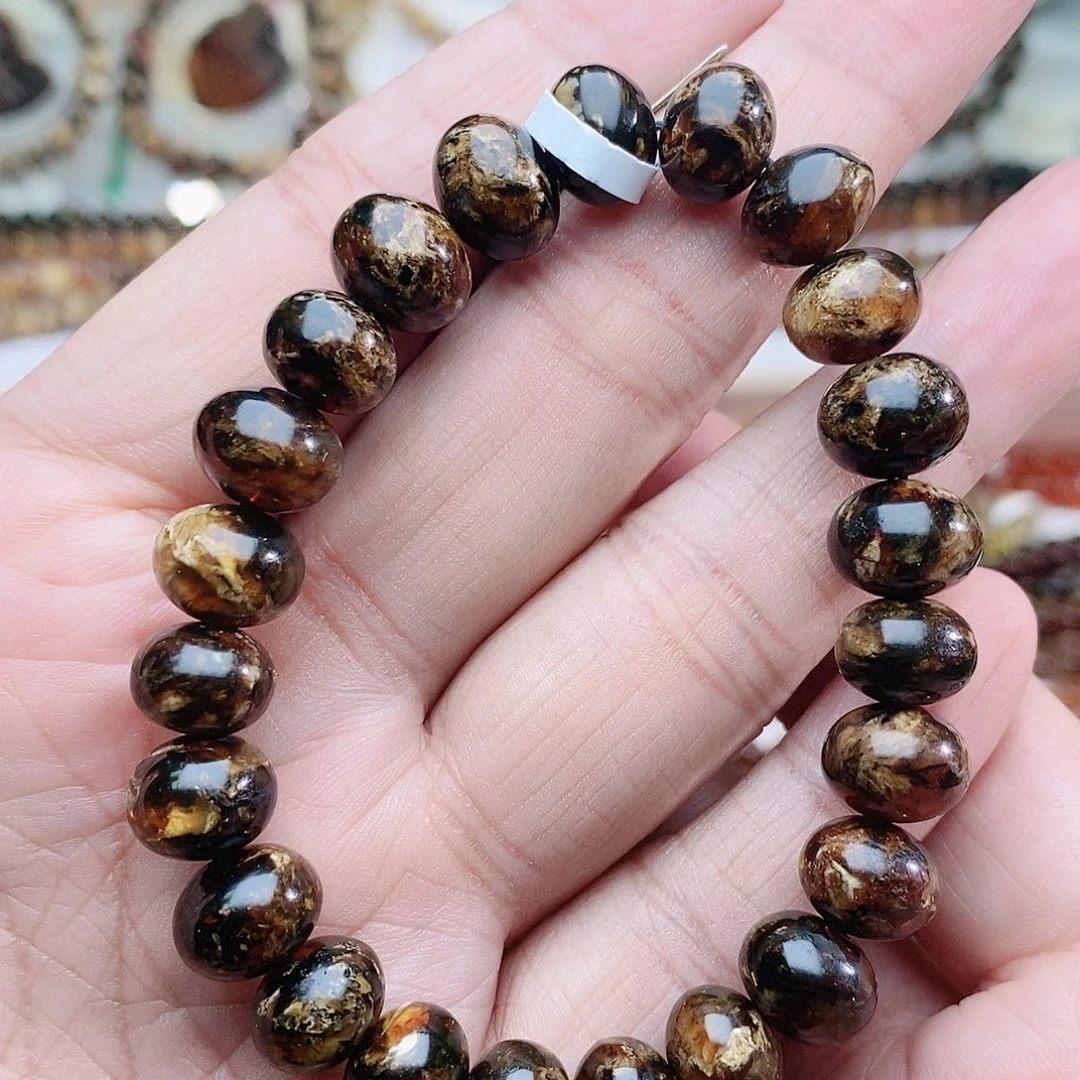 琥珀未镶嵌裸石10花辣