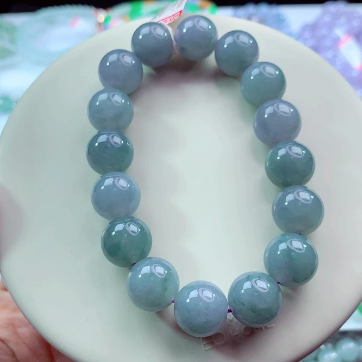 翡翠未镶嵌手链卡12.5