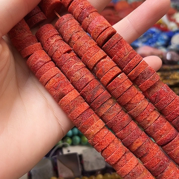 玛瑙/玉髓合金珠宝半成品W140。 12mm天然深海草竹隔片拍二发一