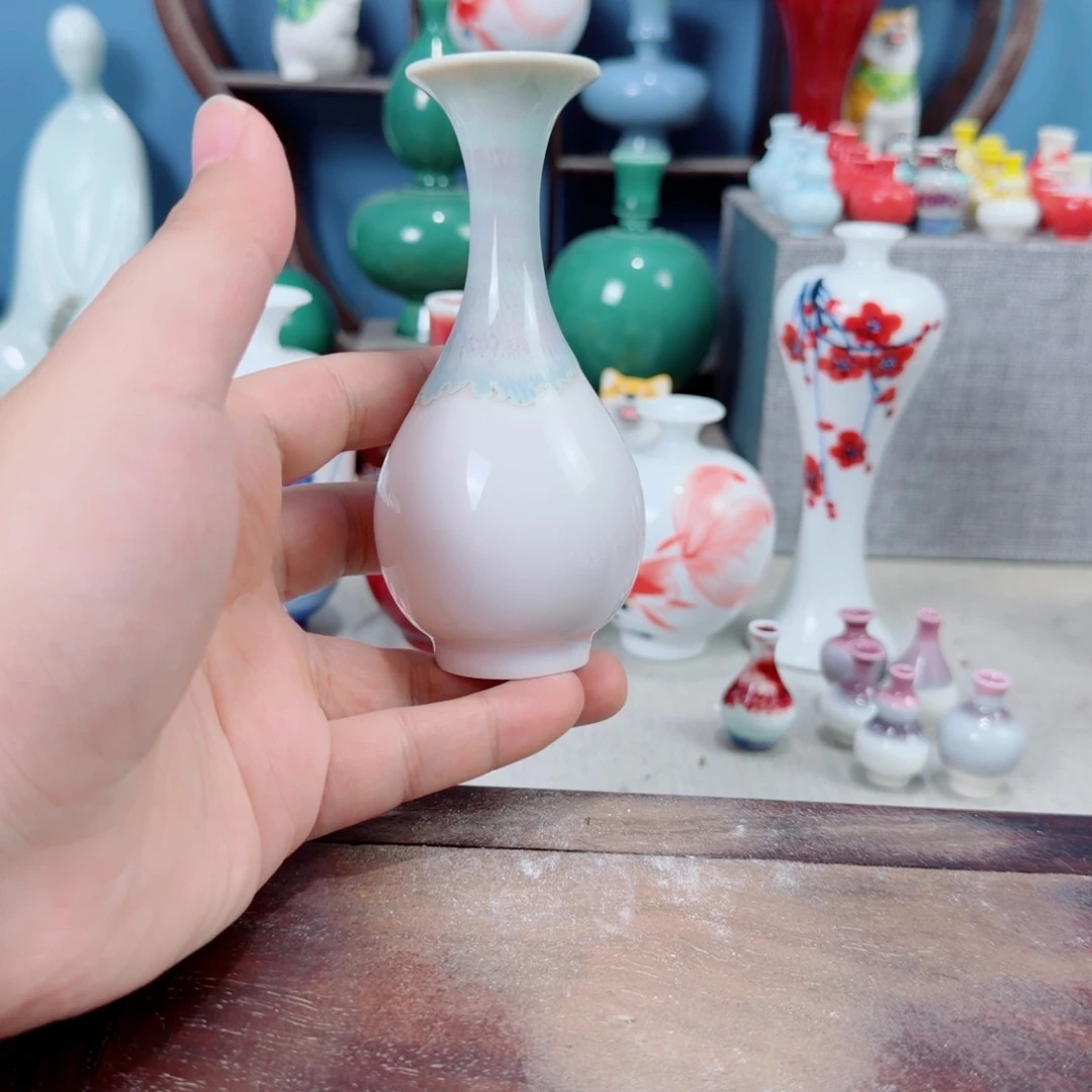 陶瓷手工小花器摆件