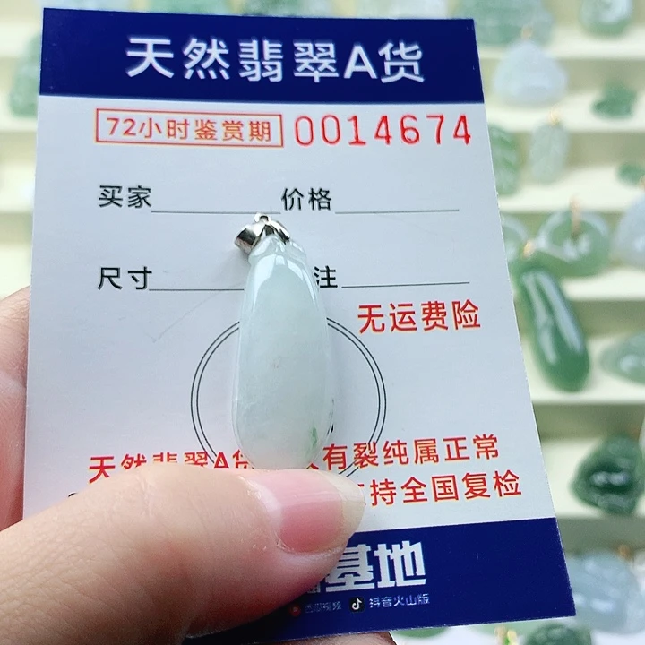 颈饰未镶嵌翡翠吊