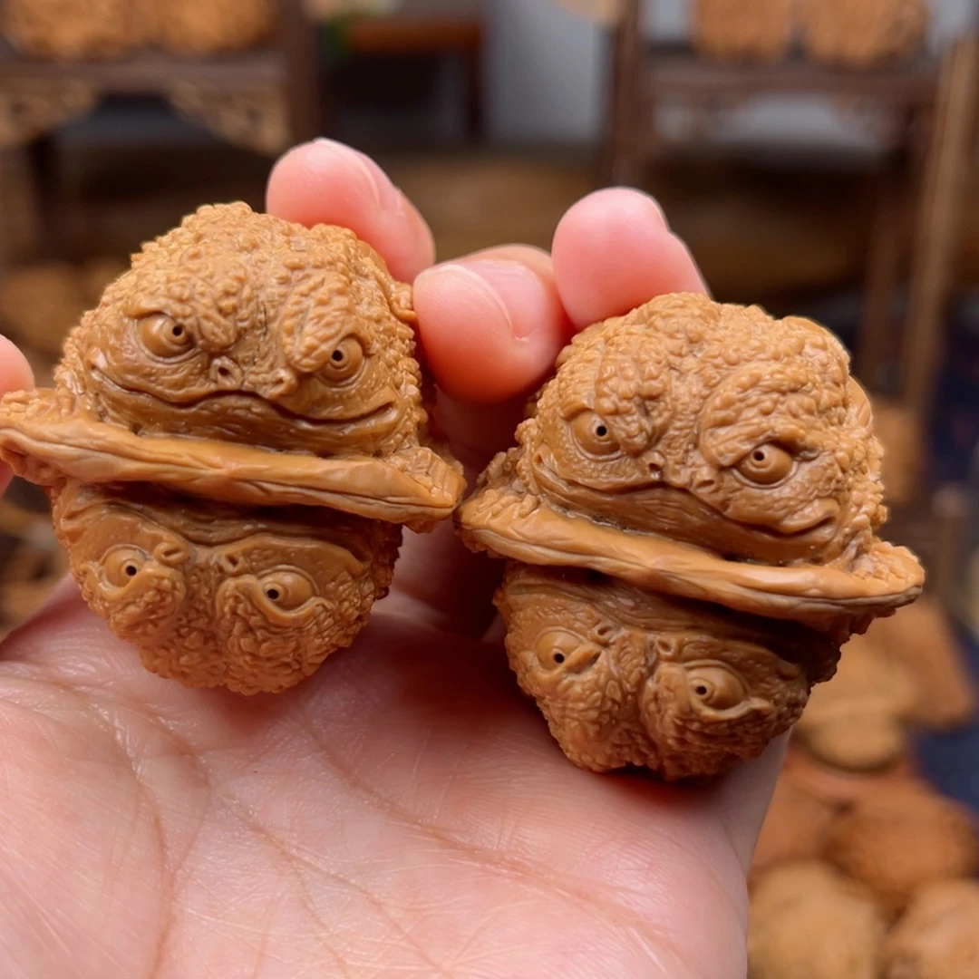 核桃把件巜***》呱呱来财