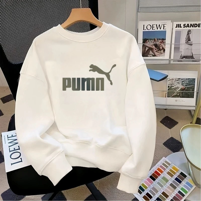 【官方奥莱专区】秋冬休闲圆领卫衣宽松男士简约加绒加厚打底衫男