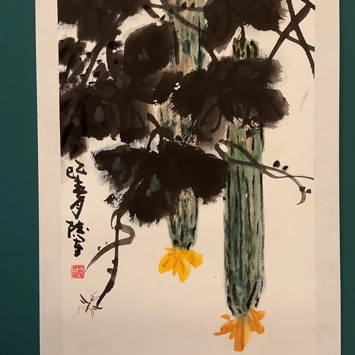 国画陆老师画作画作