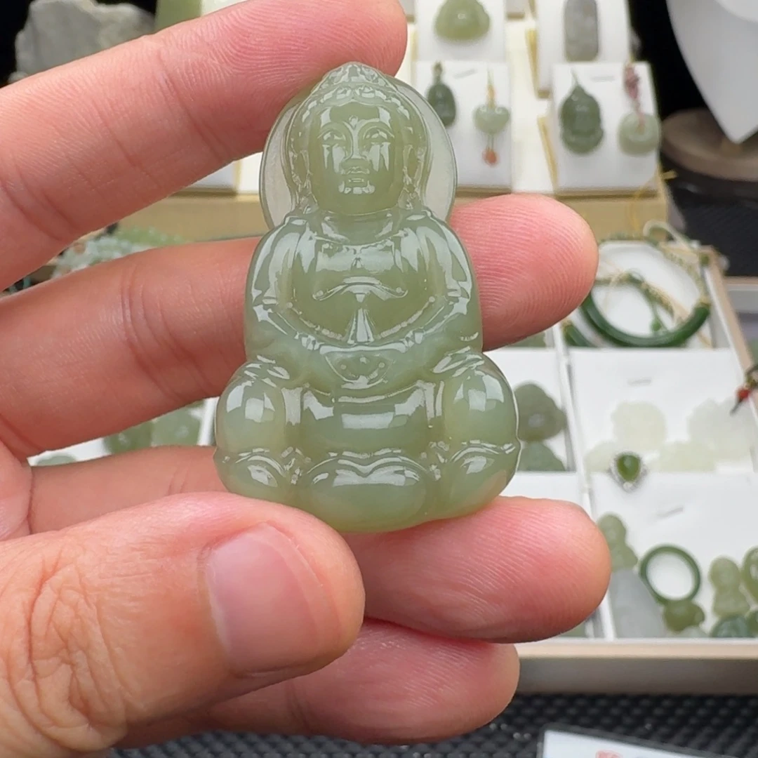 @****和田玉未镶嵌颈饰