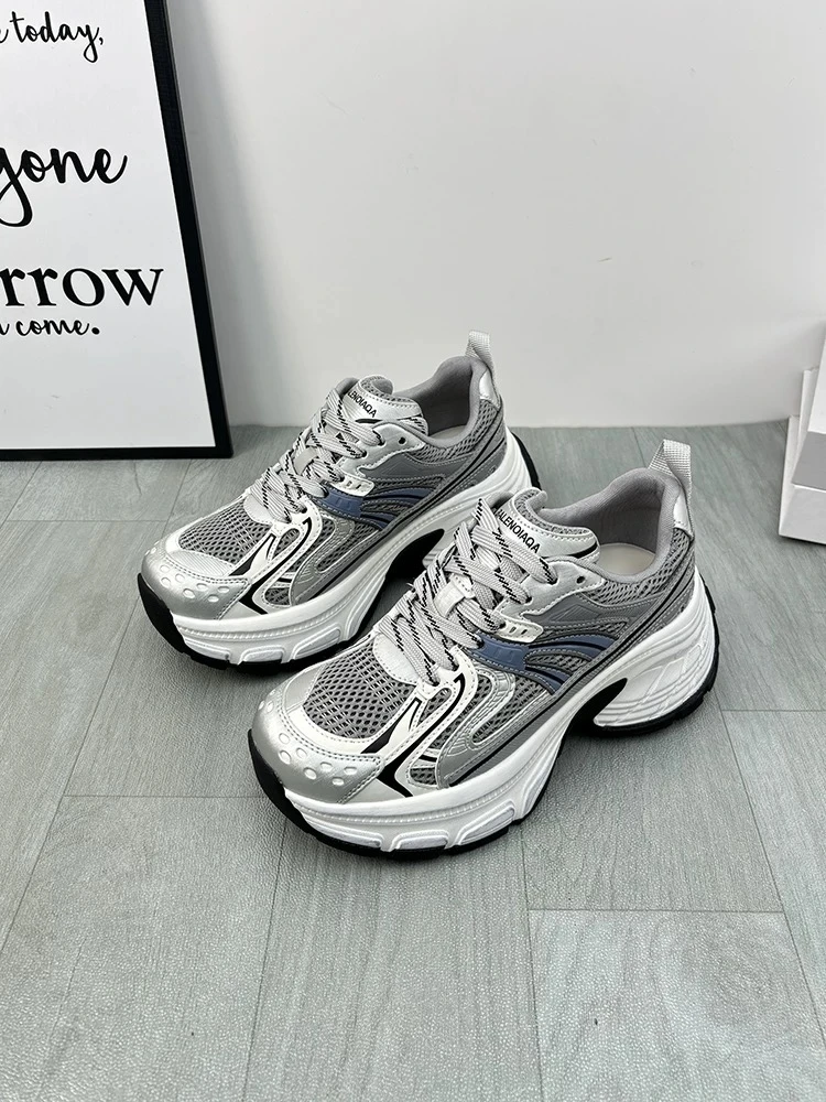 厚底老爹鞋女百搭时尚增高休闲鞋9180-7