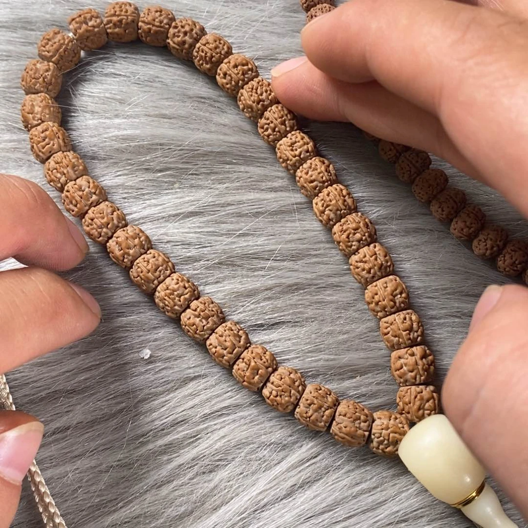 杭***雪金刚菩提手串一代龙手持➕驼骨三通