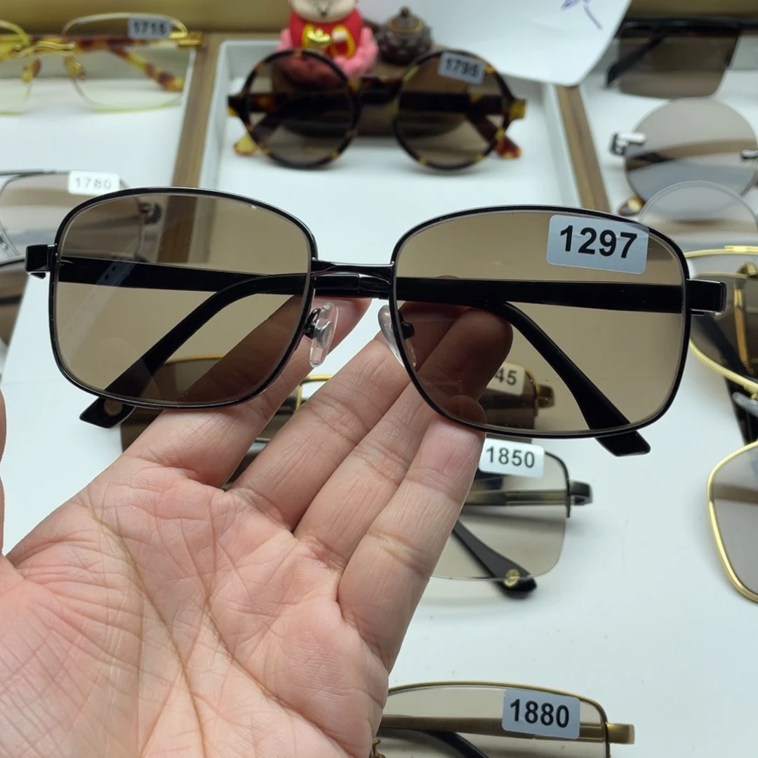 茶水晶全框眼镜 1297