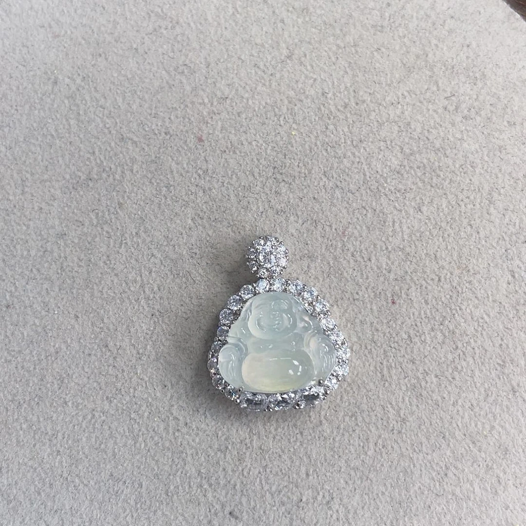 翡翠银S925镶嵌颈饰