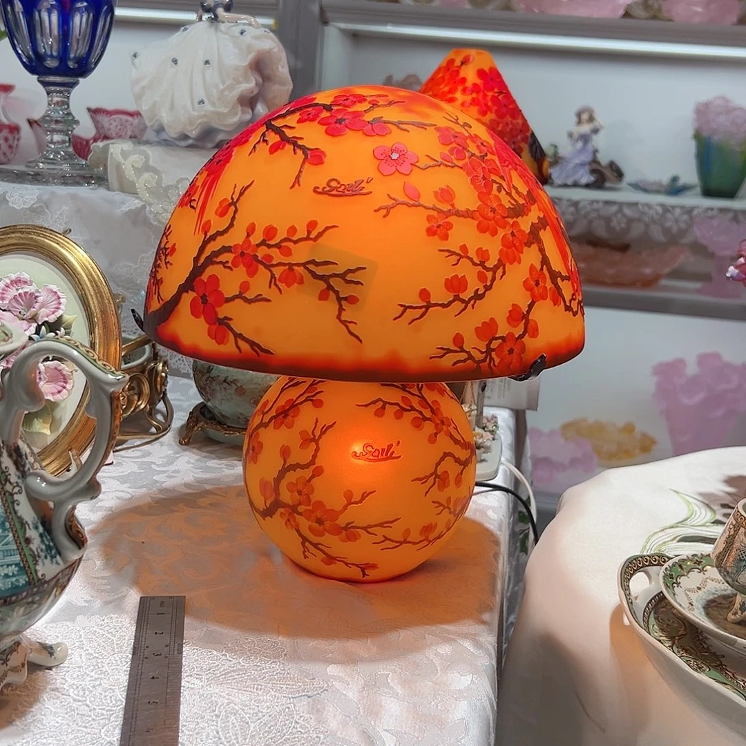 陶瓷格雷台灯喜上眉梢款