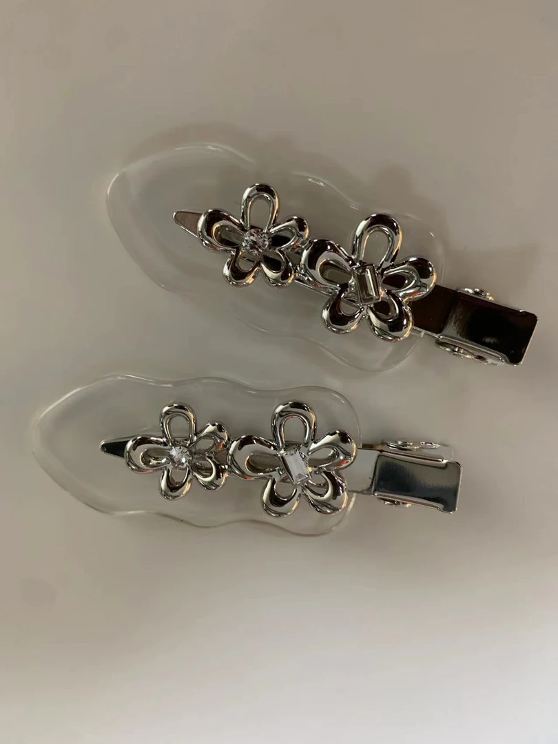 FAKA21  新款小狗花朵香发夹