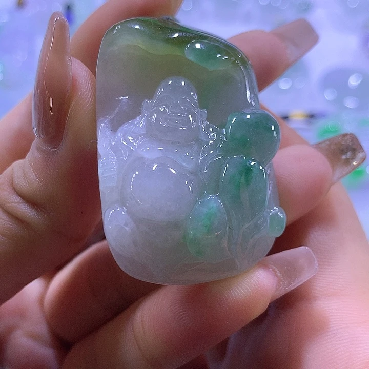 翡翠未镶嵌颈饰天然翡翠A货吊坠
