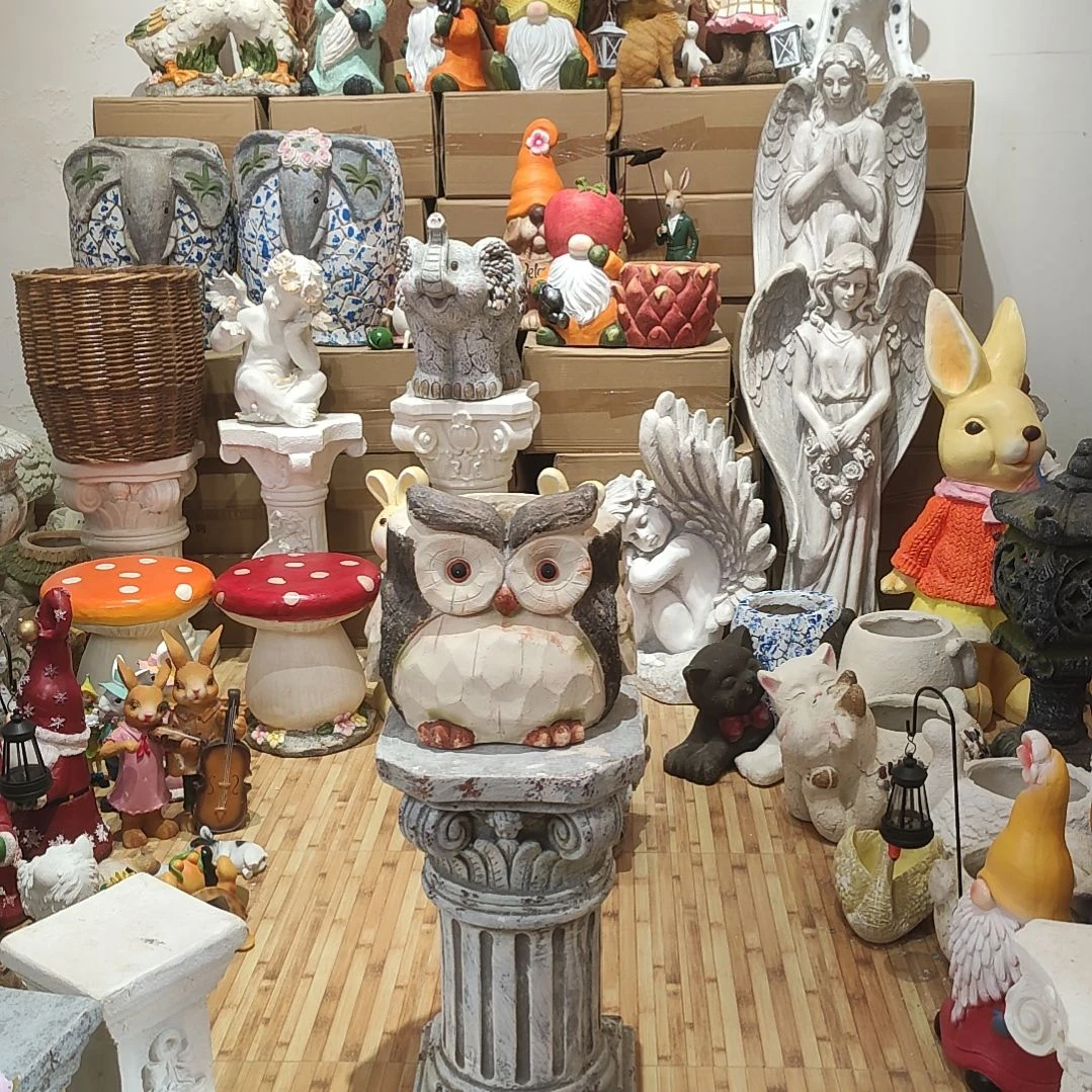 合成树脂氧化镁猫头鹰花盆