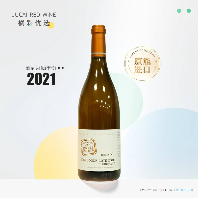 法国 原瓶进口 2021年藤地庄园勃艮第金丘干白葡萄酒