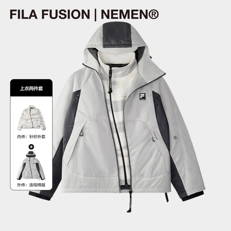 FILA FUSIONNEMEN斐衣两件套男2025春季新款宽松外套T11M519905F