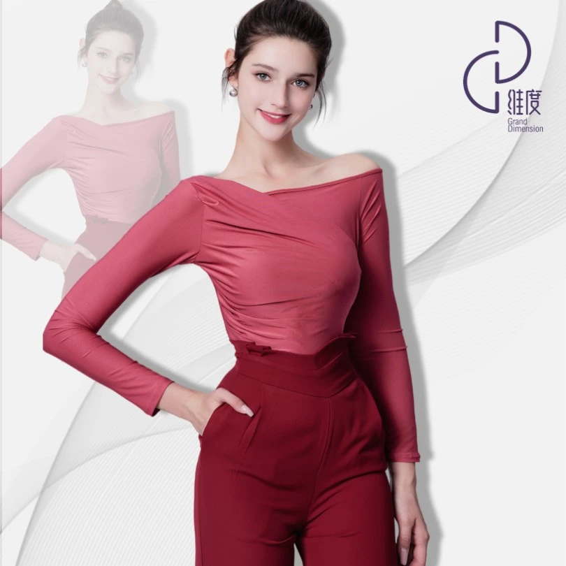 【维度舞服】S36新品女士上衣摩登舞蹈服